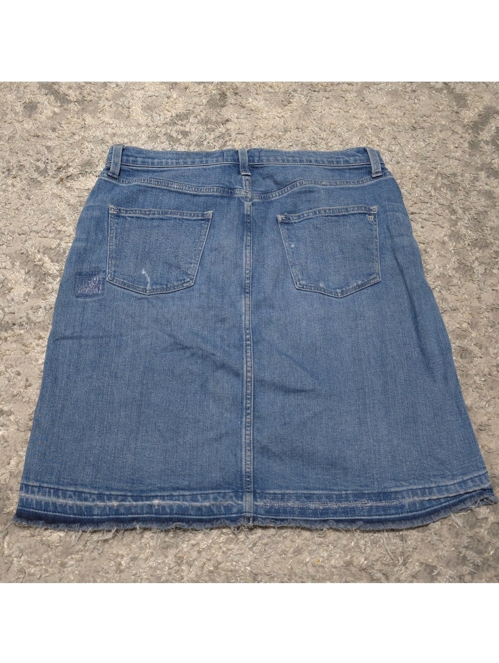 MADEWELL Distressed Casual Utility Denim Mini Skirt, Released Hem Size 29 - Picture 9 of 16